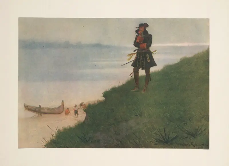 De stora upptäcktsresandena. V–La Salle av Frederic Remington