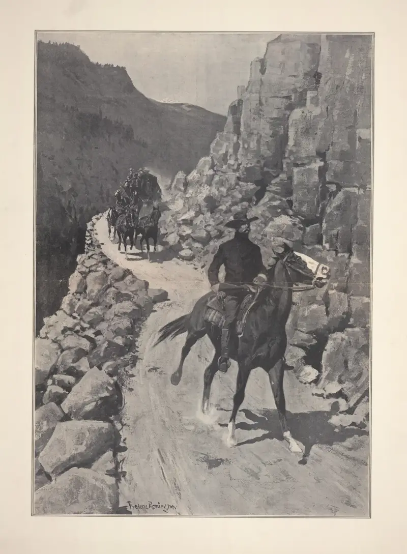Vakten vid guldtrossen av Frederic Remington