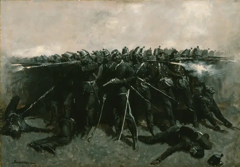 Infanteritorget av Frederic Remington