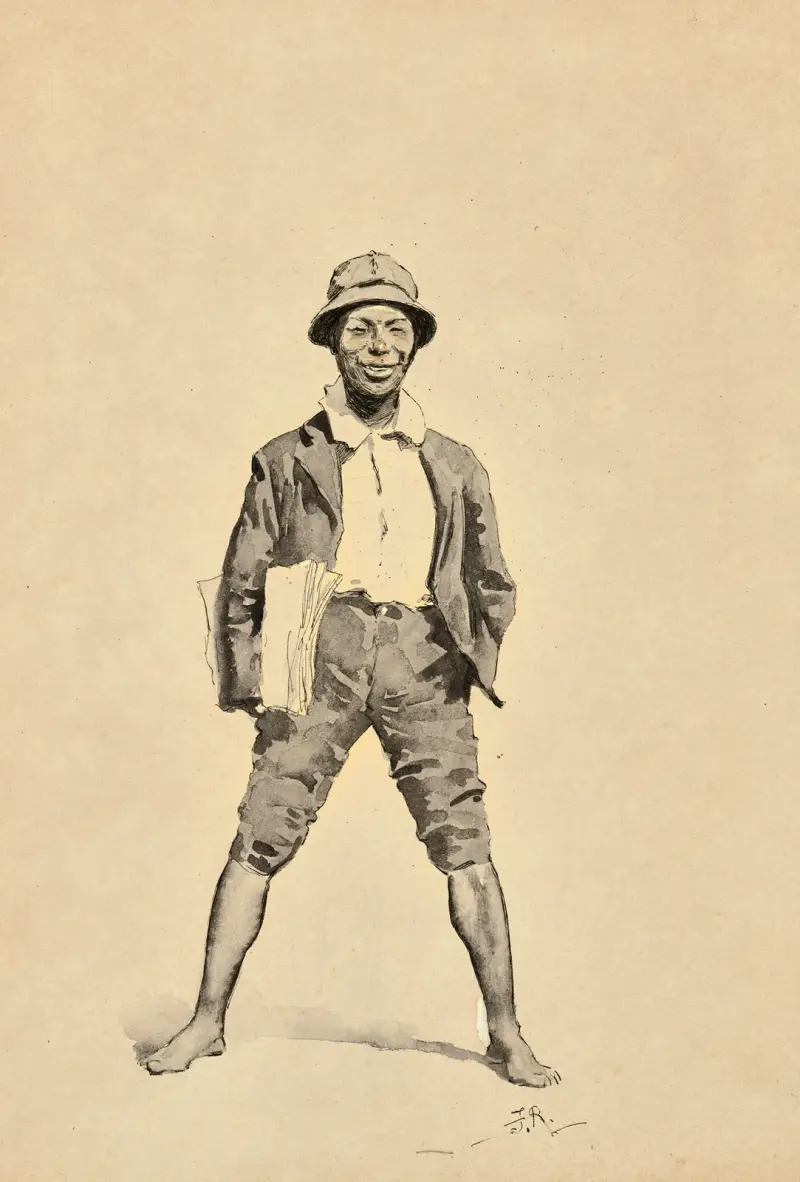 Tidningsbudet av Frederic Remington