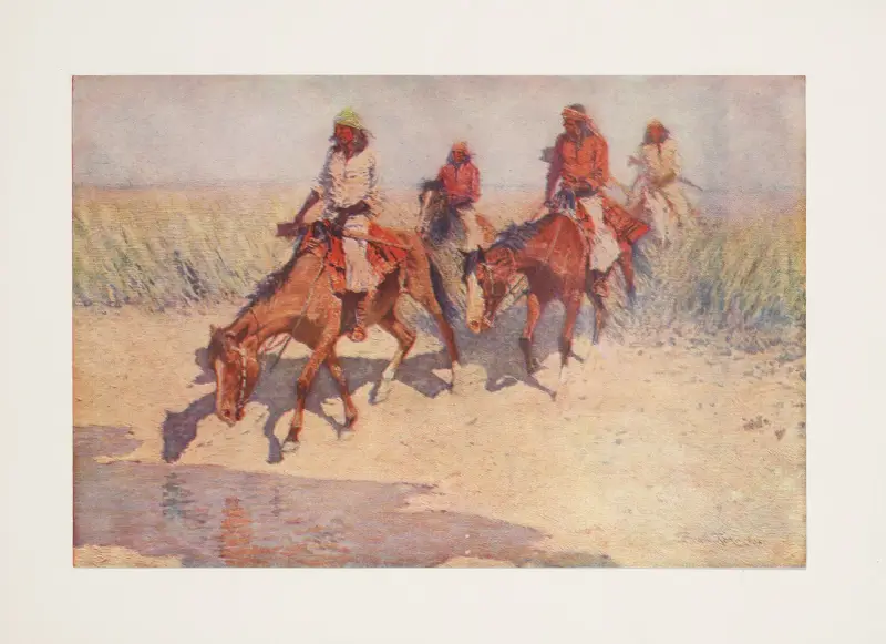 The pool in the desert av Frederic Remington