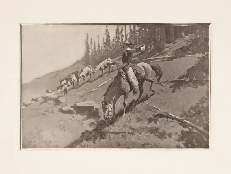 The roundup av Frederic Remington