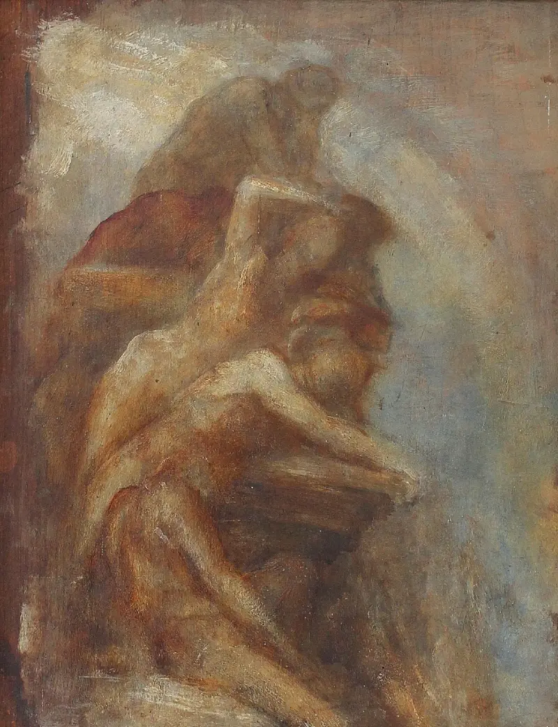 Eld, studie till fresken på Carlton House Terrace, Elementen av George Frederic Watts