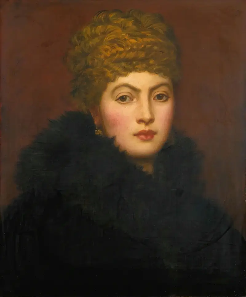 Portrait Of Mrs Fitzmaurice av George Frederic Watts