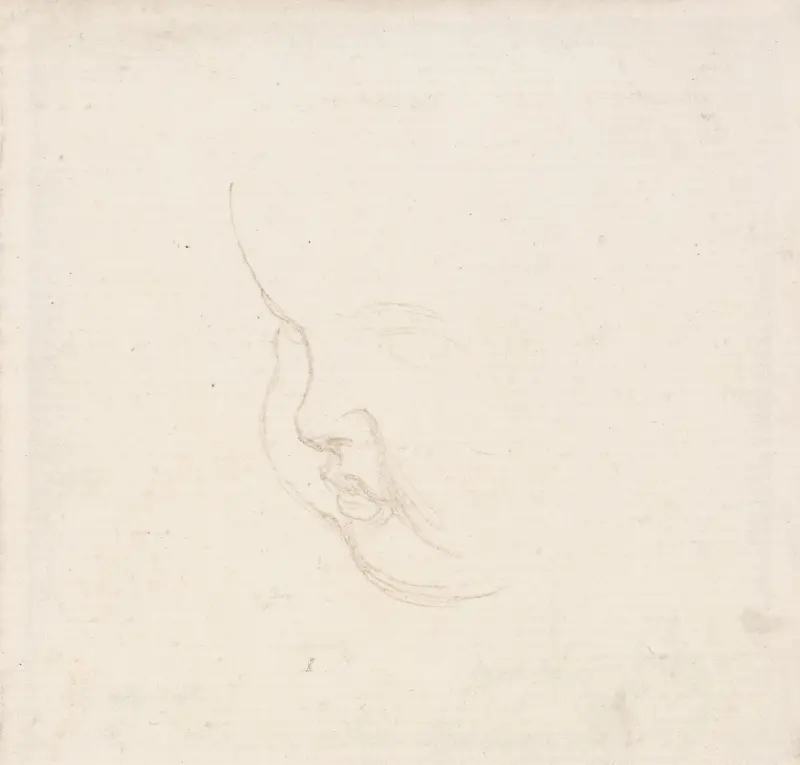 Studie av ett barnhuvud av George Frederic Watts