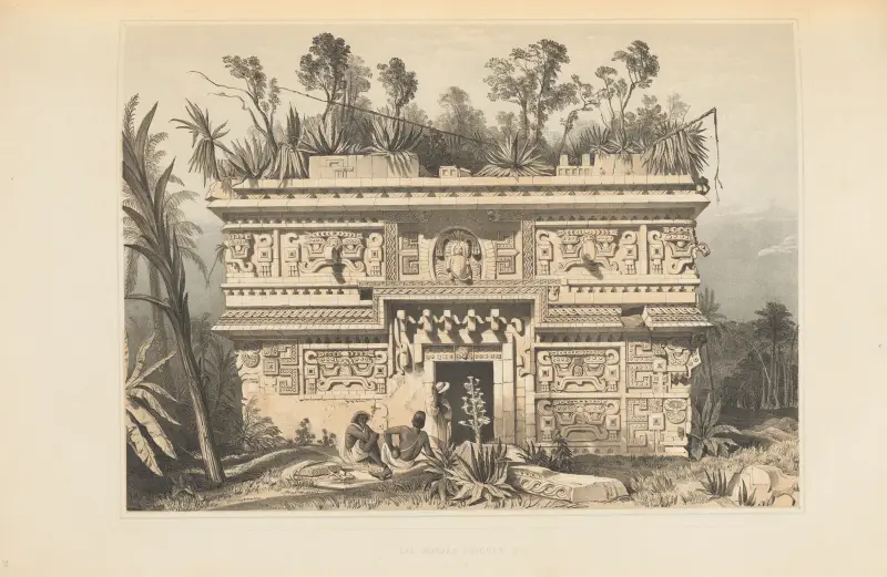 Las Monjas Chichen Itza, Frederick Catherwood