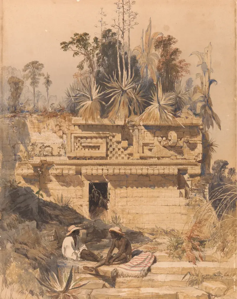 Ruins at Sabachtsche av Frederick Catherwood