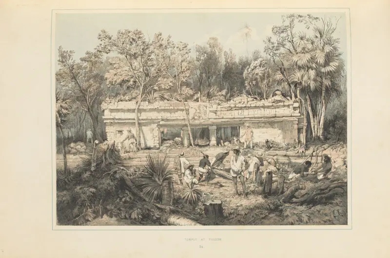 Chrám v Tulumu, Frederick Catherwood
