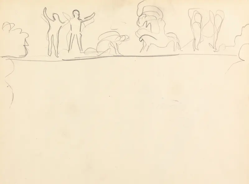 Cave of the Golden Calf; Figure Studies av Spencer Frederick Gore