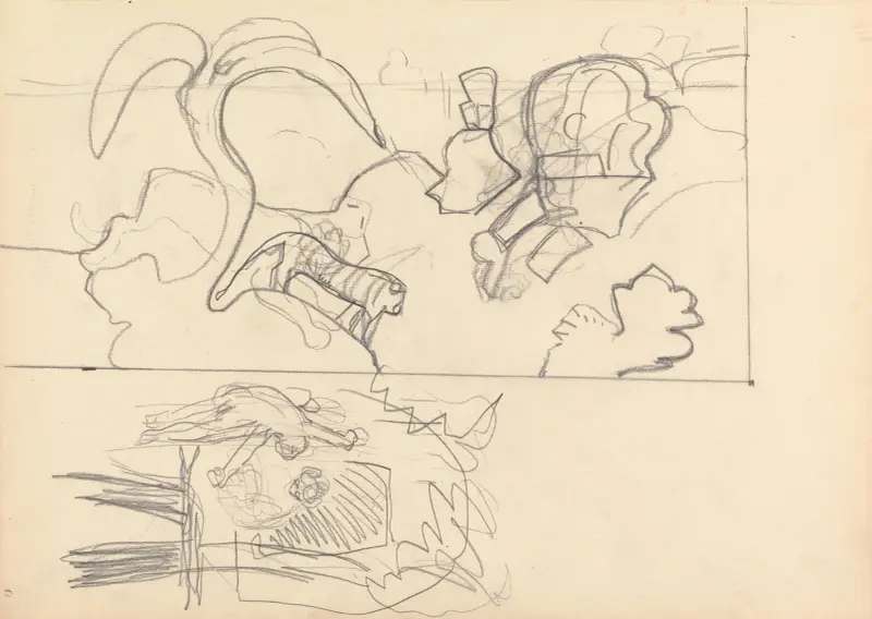 Cave of the Golden Calf; Tree House, Design for Panels with Animals av Spencer Frederick Gore