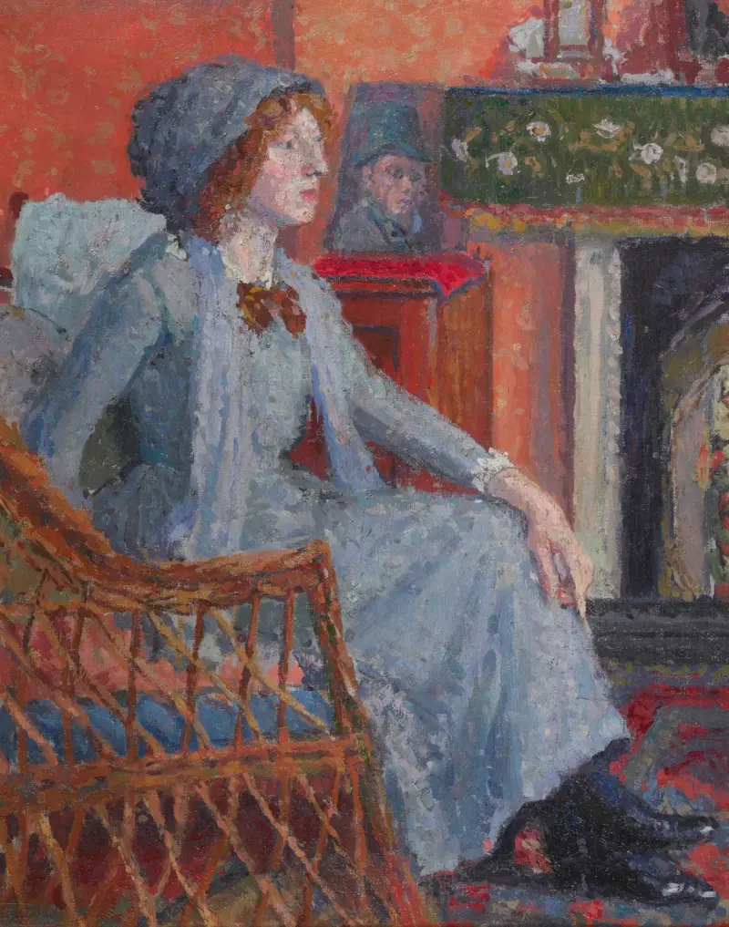 The artist’s wife, Mornington Crescent av Spencer Frederick Gore