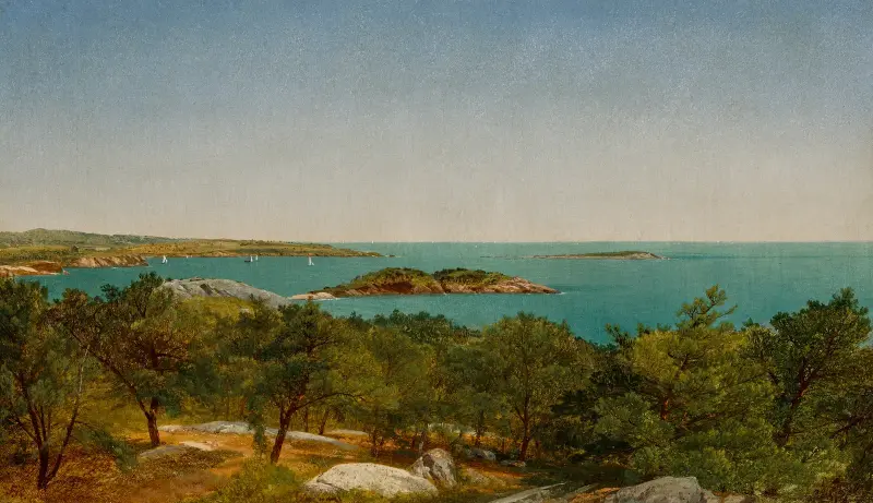 Contentment Island av John Frederick Kensett