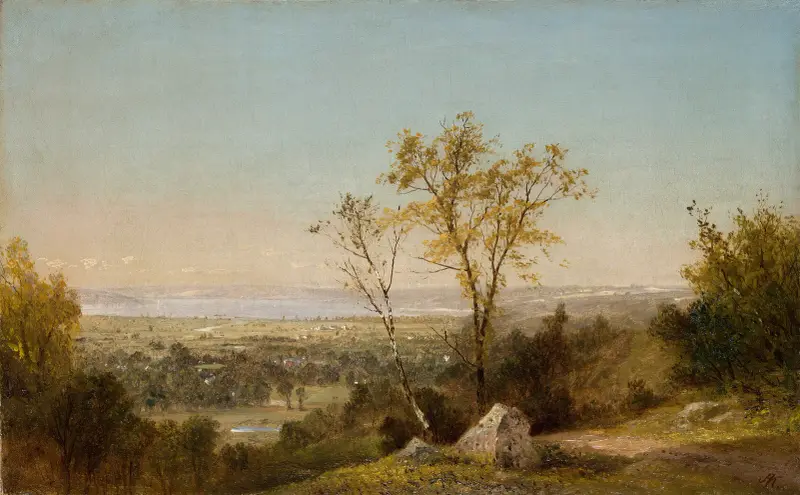 Lake Champlain av John Frederick Kensett