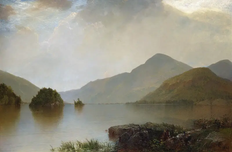 Jezero George, 1869, John Frederick Kensett