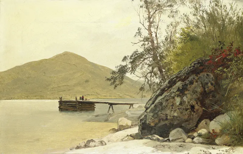 Landning vid Sabbath Day Point av John Frederick Kensett