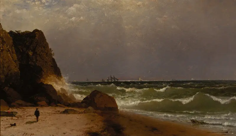Near Newport, Rhode Island av John Frederick Kensett