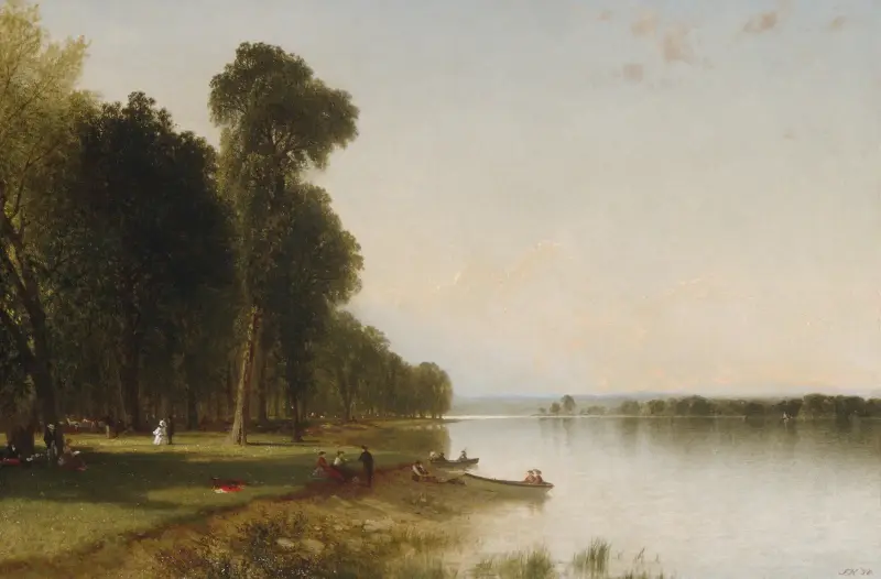 Sommardag vid Conesus Lake av John Frederick Kensett
