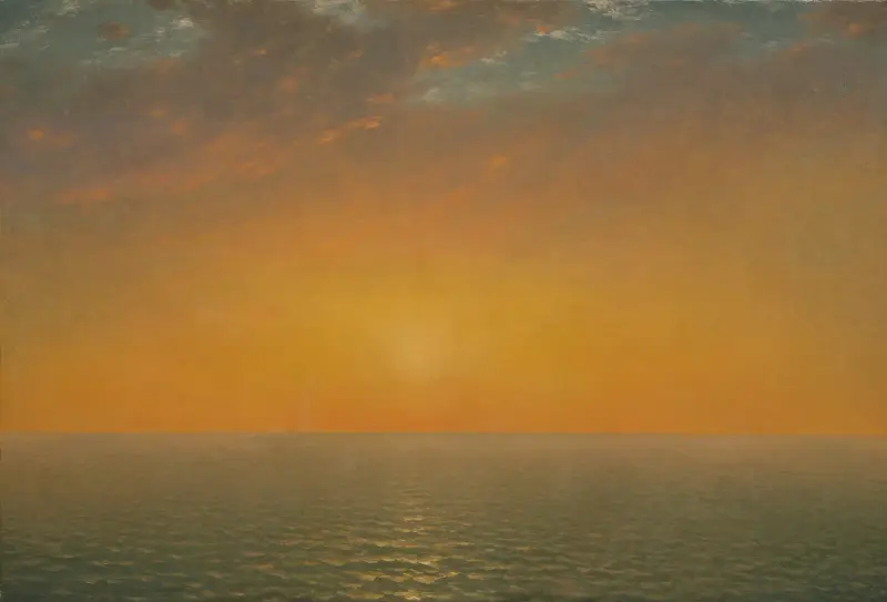 Sonnenuntergang über dem Meer von John Frederick Kensett
