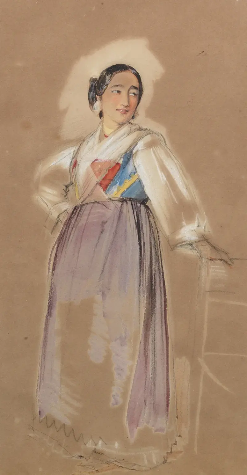 A Spanish woman av John Frederick Lewis