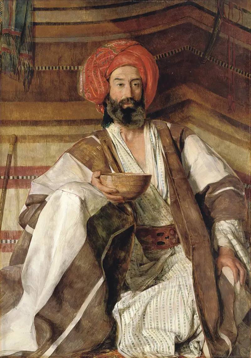 Ein Araber aus der Wüste Sinai von John Frederick Lewis