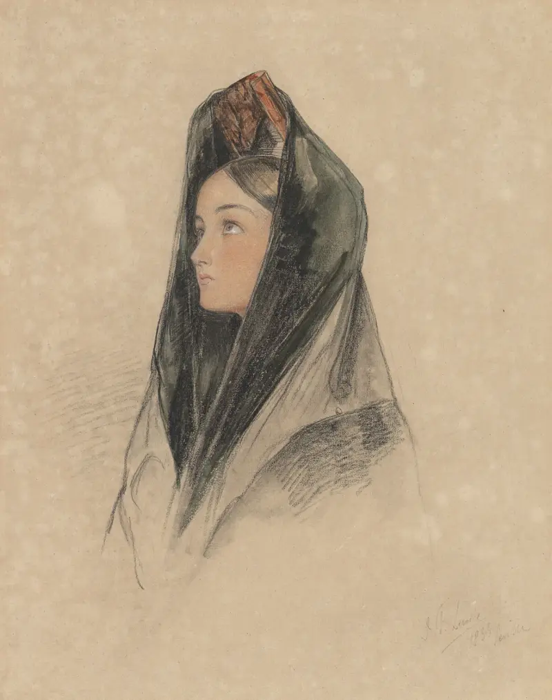 Harriet Ford’s maid av John Frederick Lewis
