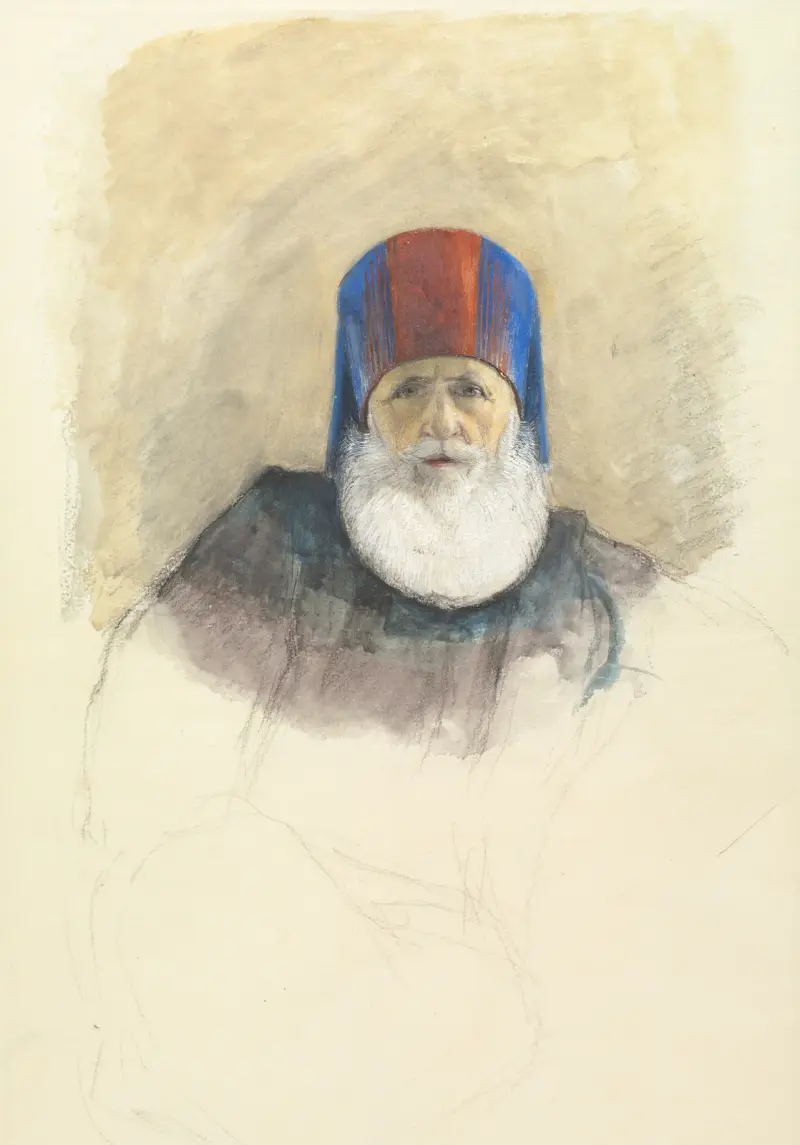 Studie für Mehmet Ali Pasha von John Frederick Lewis