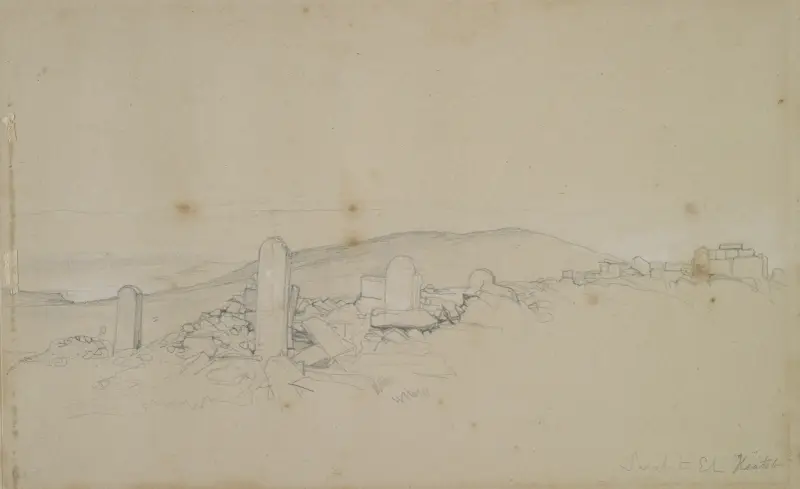 Syrisk skiss (Berget Sinai) av John Frederick Lewis