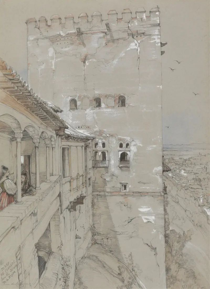 Der Turm von Comares, Alhambra von John Frederick Lewis