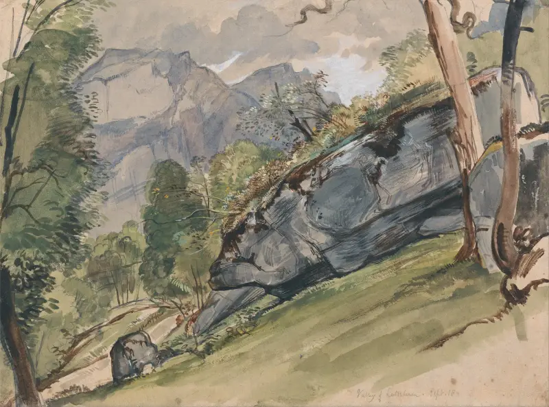 The Valley of Lutscheuen av John Frederick Lewis
