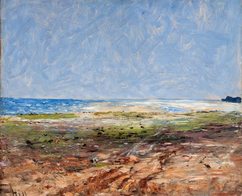 Kustvy, Luc-sur-Mer av Carl Fredrik Hill