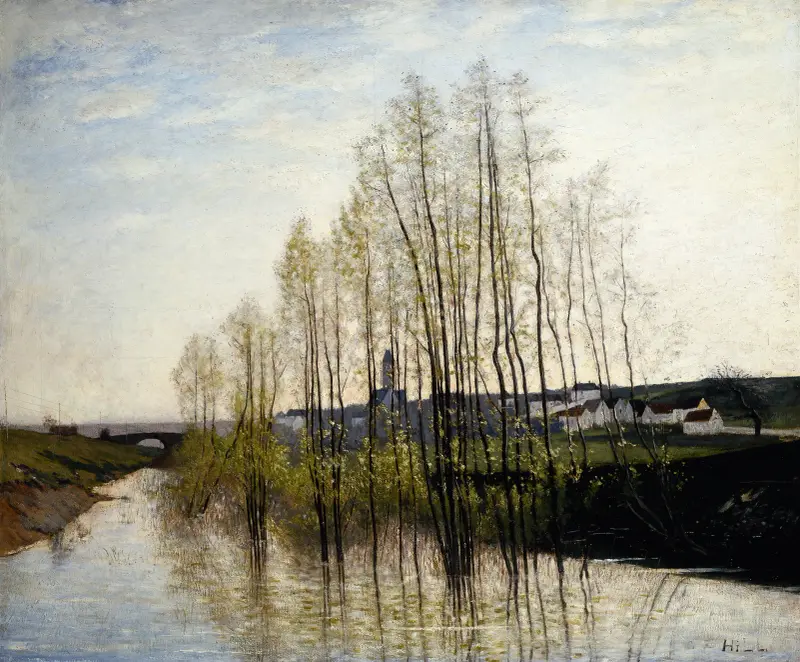 Flusslandschaft, Champagne von Carl Fredrik Hill