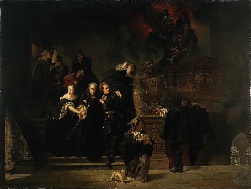Branden på Slottet i Stockholm den 7 maj 1697 av Johan Fredrik Höckert