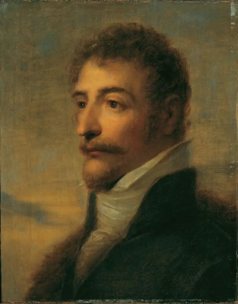 Portret brodatego mężczyzny, Heinrich Friedrich Füger