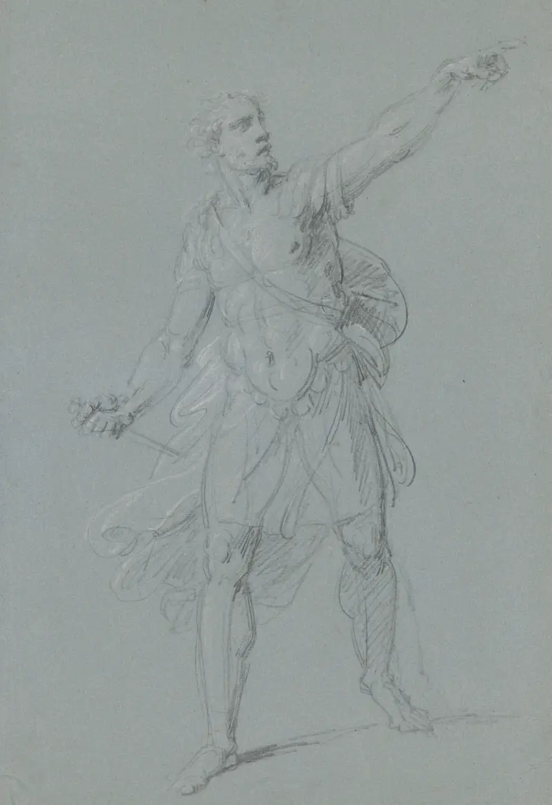 Decimus aus dem ‘Tod der Virginia’ av Heinrich Friedrich Füger