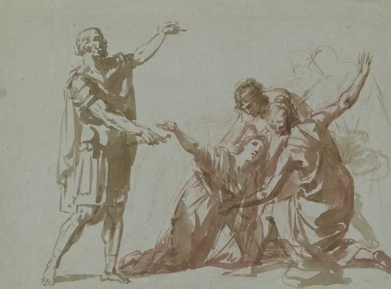Der Tod der Virginia av Heinrich Friedrich Füger