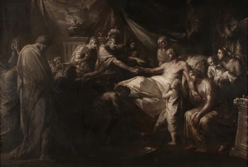 Germanicus död av Heinrich Friedrich Füger
