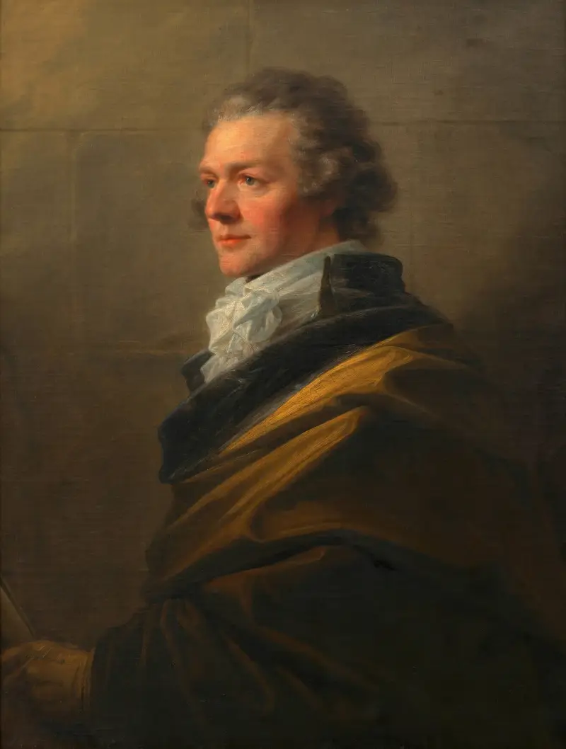 Johann Nepomuk Hunczovsky (Leibarzt von Kaiser Leopold II.) av Heinrich Friedrich Füger