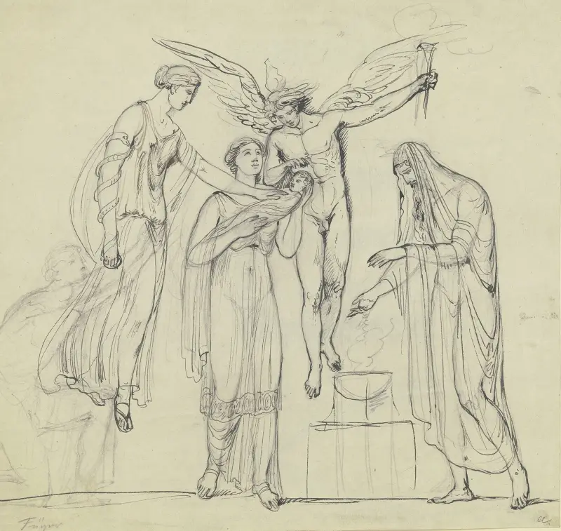 Mythologische Szene von Heinrich Friedrich Füger