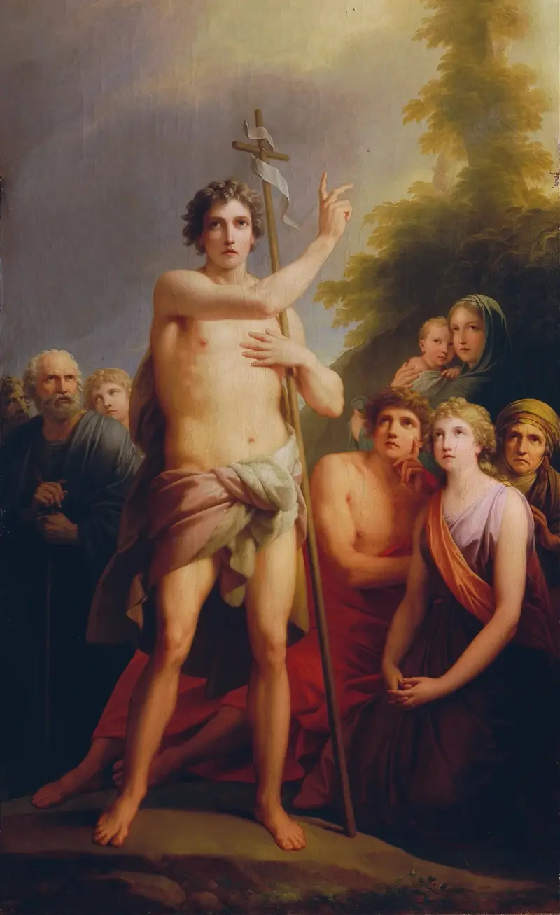Johannes predikar av Heinrich Friedrich Füger