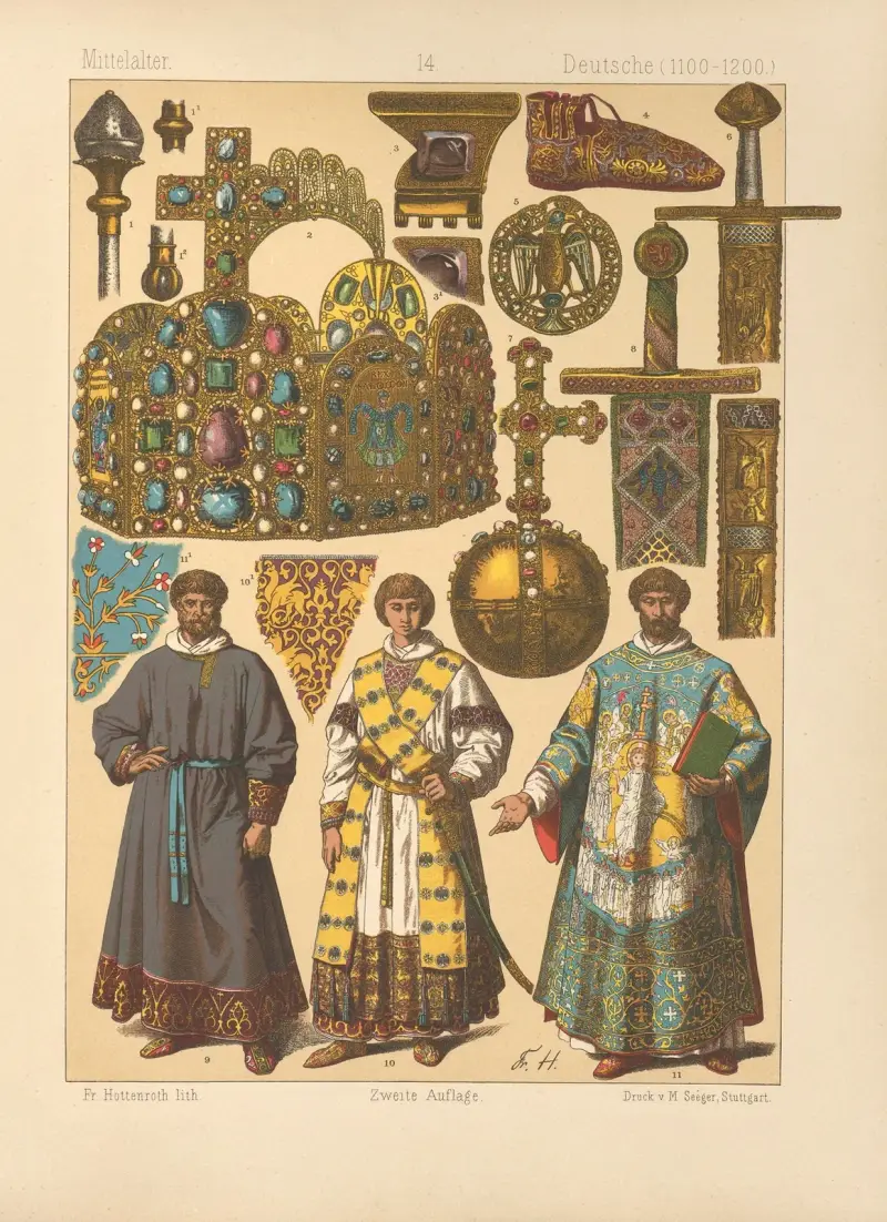 Německé kroje, 1884 – Nr. 8, Friedrich Hottenroth