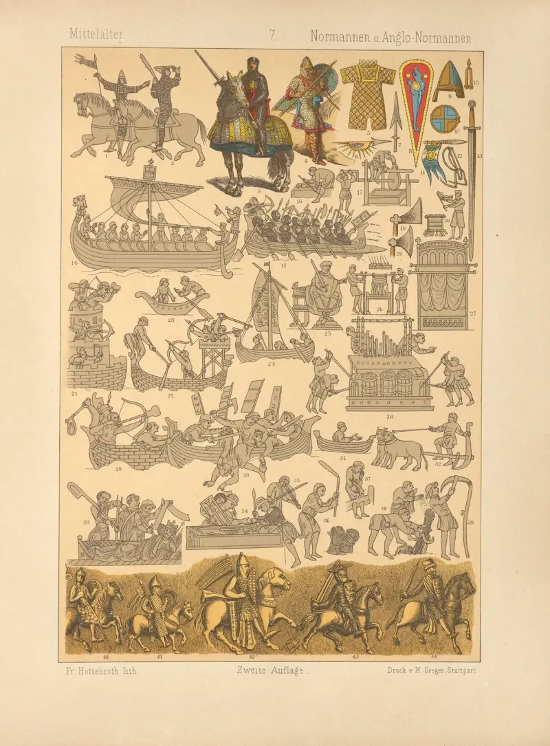 Normannen u Anglo-Normannen, 1884 – nr 2 av Friedrich Hottenroth