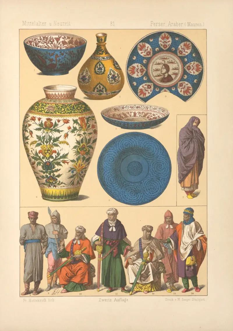 Perser, Araber (Mauren) av Friedrich Hottenroth