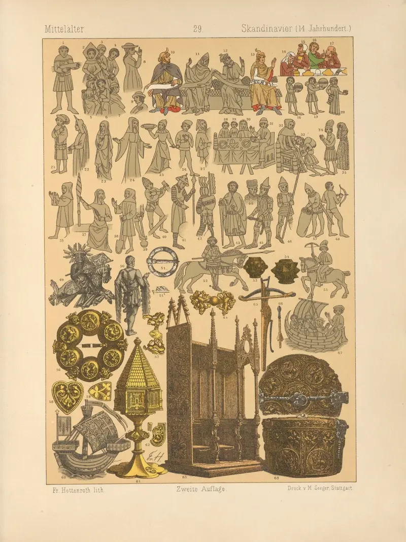 Skandinavier, 1884 – Nr. 1 von Friedrich Hottenroth