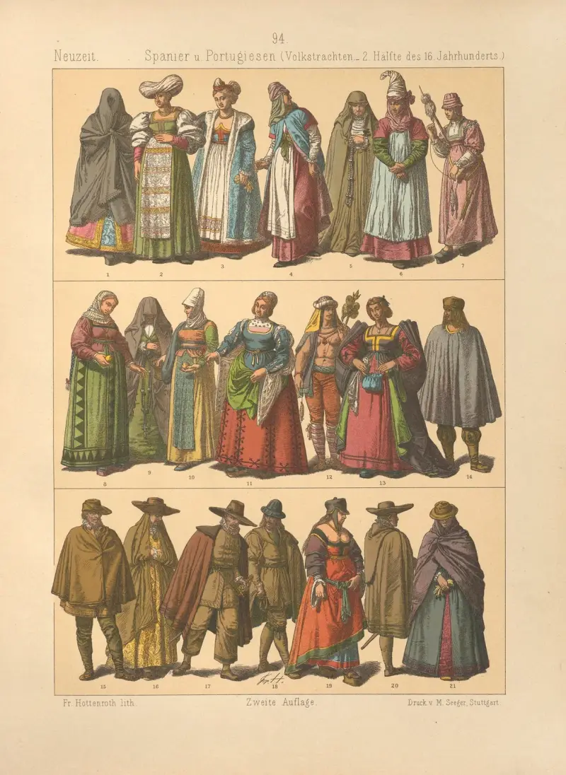 Spanier und Portugiesen, 1884 – Nr. 1 von Friedrich Hottenroth