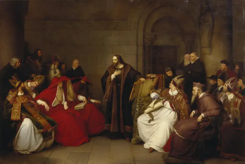 Jan Hus in Konstanz von Karl Friedrich Lessing