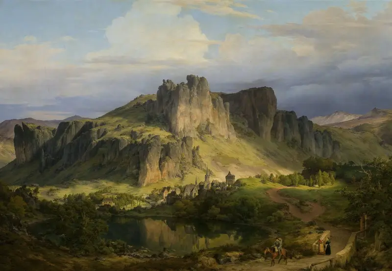 Landschaft aus der Eifel von Karl Friedrich Lessing
