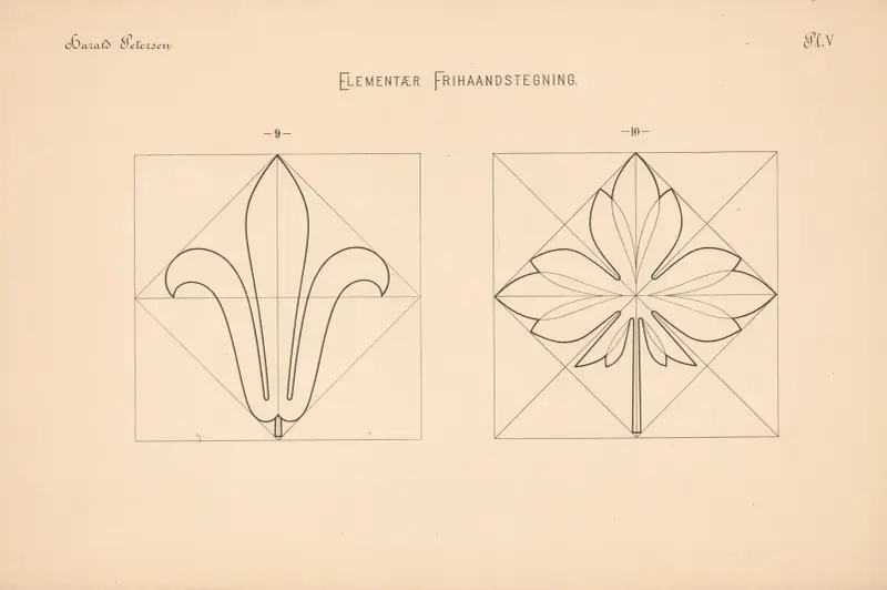 Elementary Freehand Drawing Pl.05 av Harald Frithjof Petersen