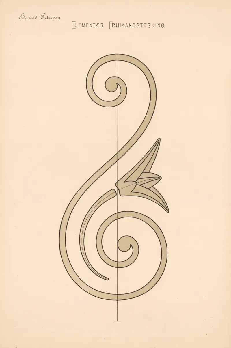 Elementary Freehand Drawing Pl.21 av Harald Frithjof Petersen
