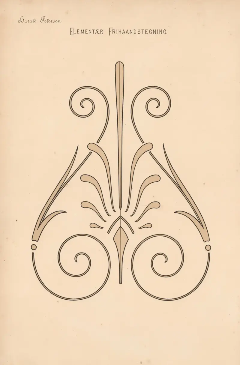 Elementary Freehand Drawing Pl.25 av Harald Frithjof Petersen