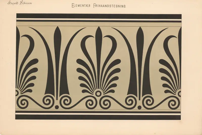 Grundläggande frihandsteckning pl. 30 av Harald Frithjof Petersen
